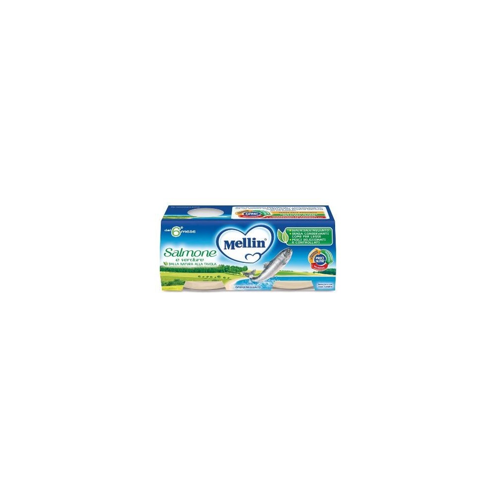 MELLIN OMOG SALMONE 2X80G