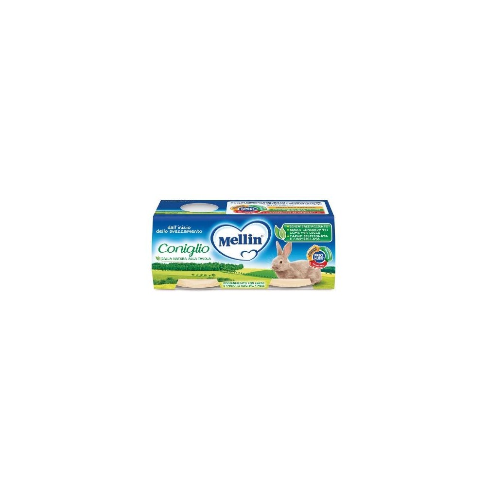 MELLIN OMOGENEIZZATO CONIGLIO 2X120G