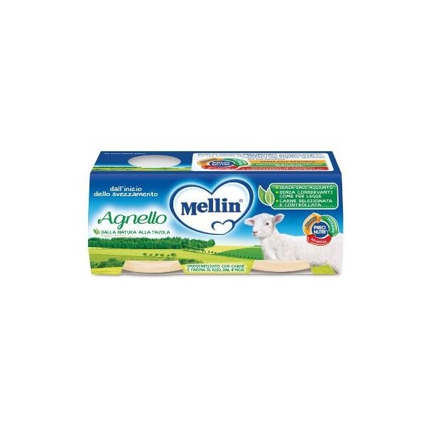 MELLIN OMOGENEIZZATO AGNELLO 2 X 80G