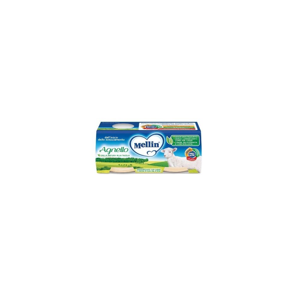 MELLIN OMOGENEIZZATO AGNELLO 2 X 80G