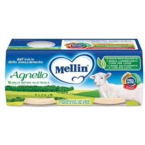 MELLIN OMOGENEIZZATO AGNELLO 2 X 80G