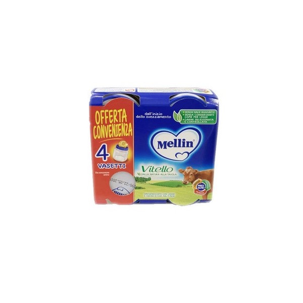 MELLIN OMOG VITELLO 4X80G