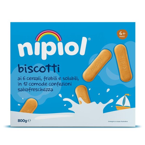 NIPIOL BISCOTTO AI 6 CEREALI 800G